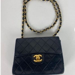 Authentic Vintage Chanel mini square flap bag